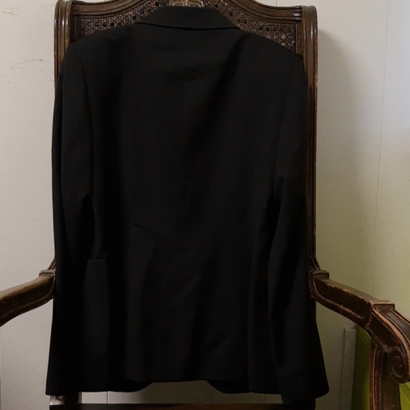 Brooks Brothers Black Wool Blazer 2 Button Size 2P - Picture 4 of 5
